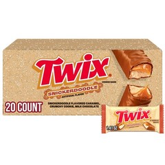 TWIX Snickerdoodle Cookie Cinnamon Caramel Shortbread Milk Chocolate Candy Ba…
