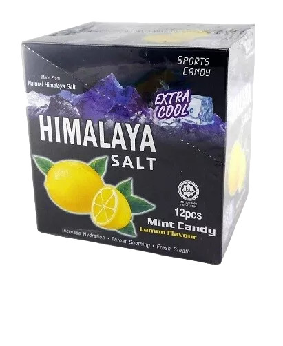 Himalaya Salt Sport Candy Extra Cool Lemon Flavour (15g x 12 packs) 1-6 Boxes
