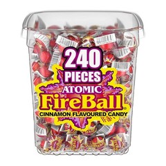 Wonka Atomic Fireball, Candy, Cinnamon Flavor, Individually Wrapped, 7.5 g…