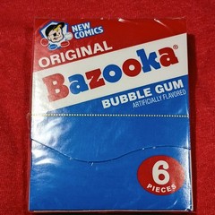 Bazooka Bubble Gum Individually Wrapped Original 6 Piece Mini-Wallet