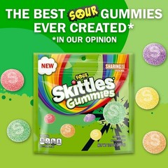Skittles Sour Candy Gummies – Soft Chewy Gummy Candies, Sharing Size 12 oz Bag