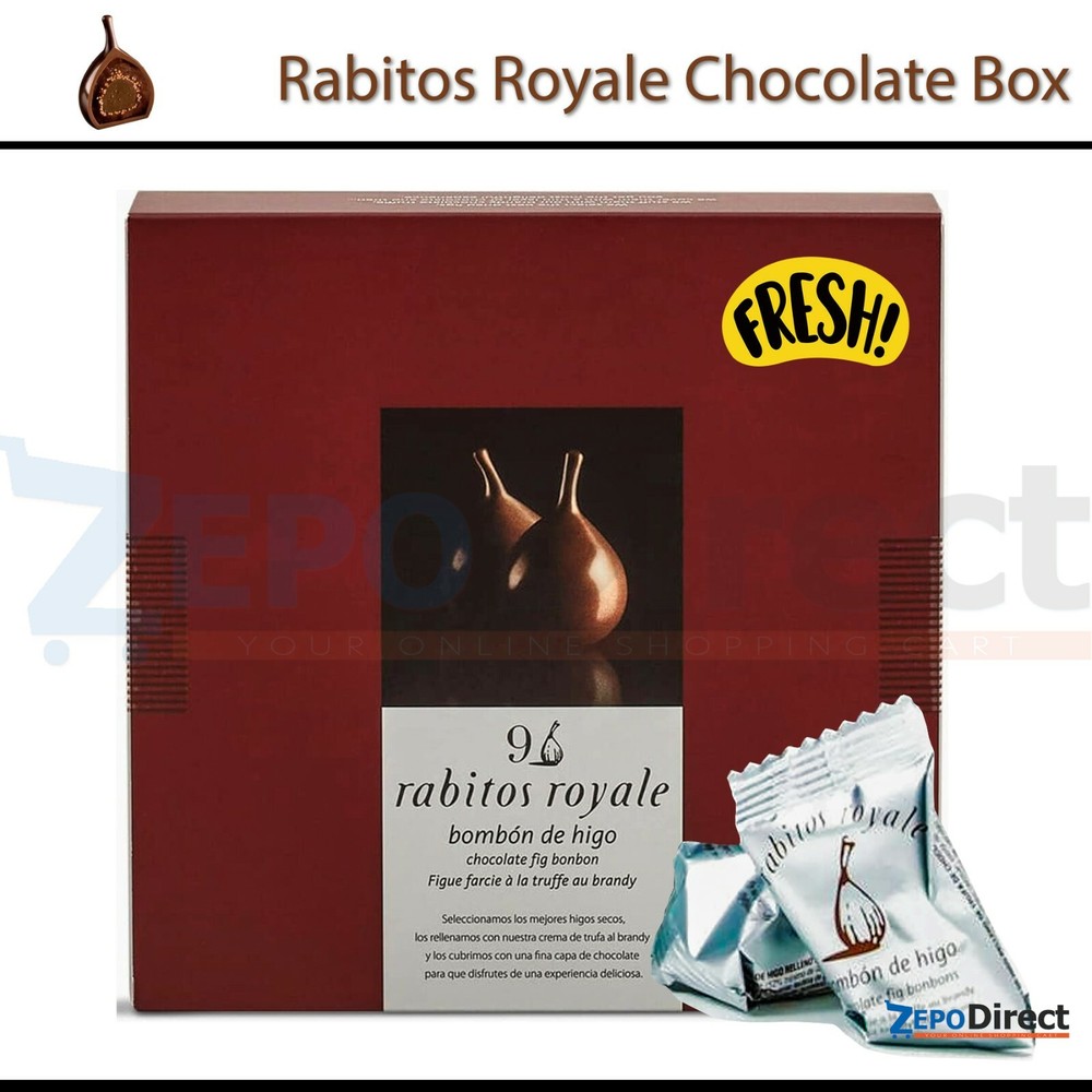 ⭐️⭐️⭐️⭐️⭐️ Rabitos Royale Chocolate Covered 9 Figs in Gift Box 142 g / 5.01 oz