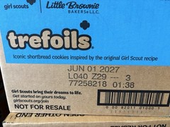 Girl Scout Cookies Case Of Trefoils (12 Boxes) Expire 6/27