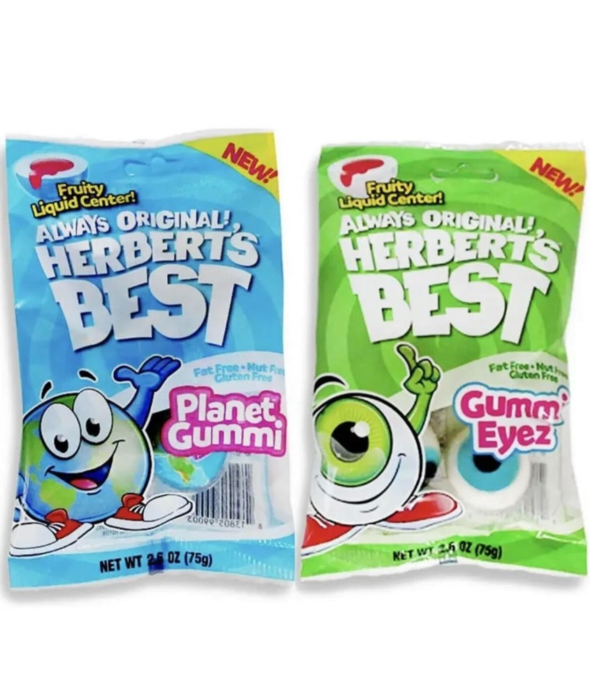 2 Pack Efrutti Herbert’s Best – Planet Gummi And Gummi Eyez Flavor Candy