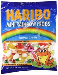 Haribo Mini Rainbow Frogs, 5-ounces (Pack of 12)