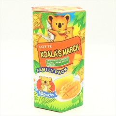 Lotte Koala’s March Mango Creme Cookies Family Pack Boxes 6.89oz/ 195g