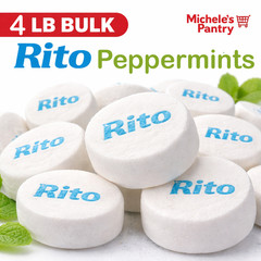 Bulk Peppermint Mints 4 lb Bag – Chalky Canada Mints Candy, Office Bowl