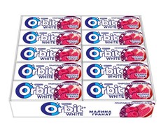 30 Pack Wrigley Orbit White Raspberry Pomegranate Sugar Free Chewing Gum