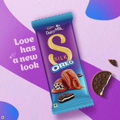 Cadbury Dairy Milk Silk Oreo Large Filled Bar 124g (Pack OF 2)