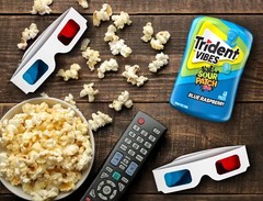 Trident – Vibes Sour Patch Kids Blue Raspberry Chewing Gum – 6 bottles (240 P…