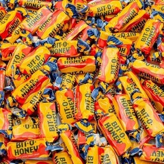 Bit-O-Honey, Soft & Chewy Nostalgic Taffy, Real Honey & Almond Bits (5 Pounds)
