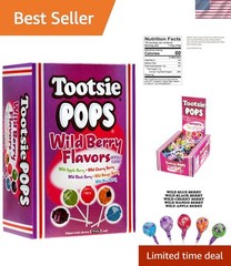 Individually Wrapped Tootsie Pops in Wild Berry – Chocolatey Center Treat