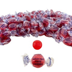 Sugar Free Fiery Cinnamon Hard Candy Discs -1 lb Bag Individually Wrapped Red