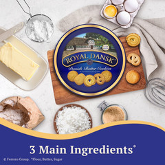 Royal Dansk Danish Cookie Selection, No Preservatives or Coloring, 12oz(4 Pack)