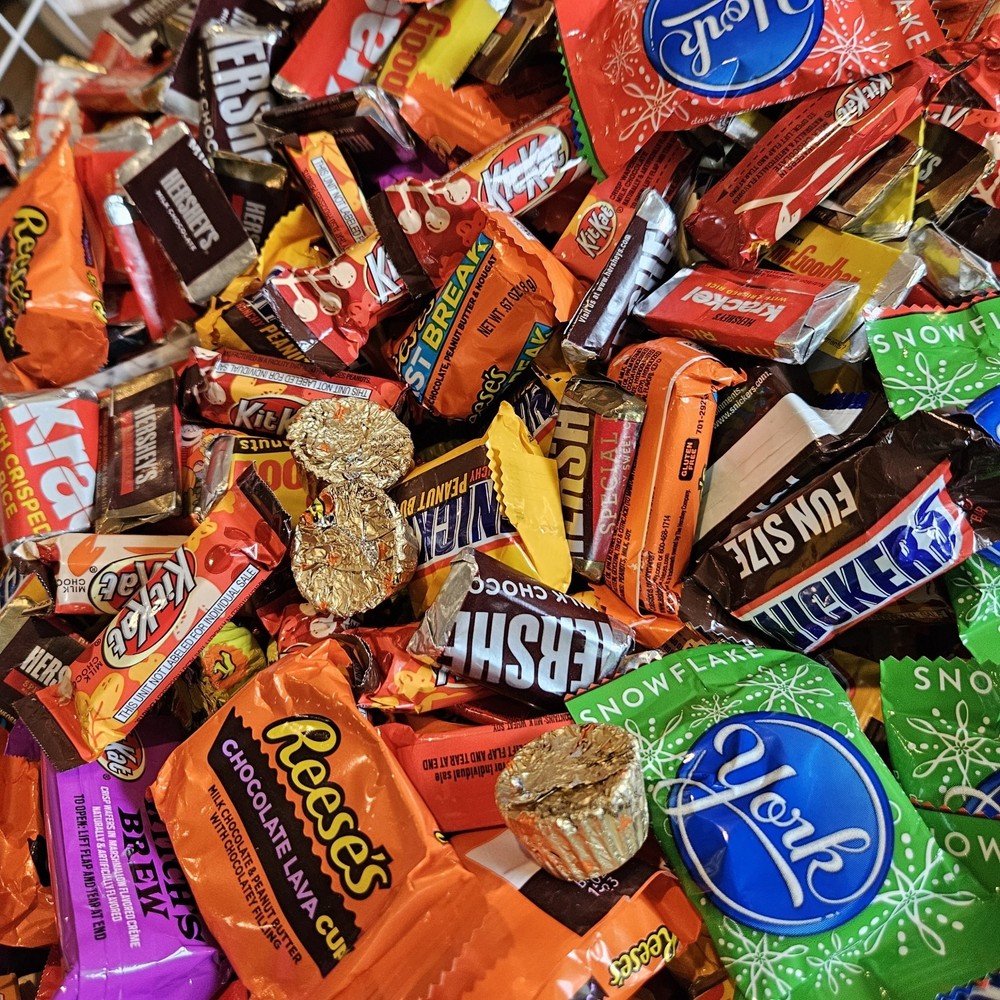 2LBS*Bulk Assorted Chocolate Variety Pack~Individually Wrapped Fun Size Candy 🍫