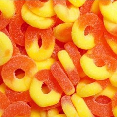 Kraven Peach Rings 4.5 POUND Bulk Classic Peach Flavored Gummies FREE SHIPPING