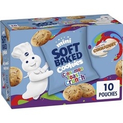 Pillsbury Mini Soft Baked Cinnamon Toast Crunch Cookies 10 Snack Bags