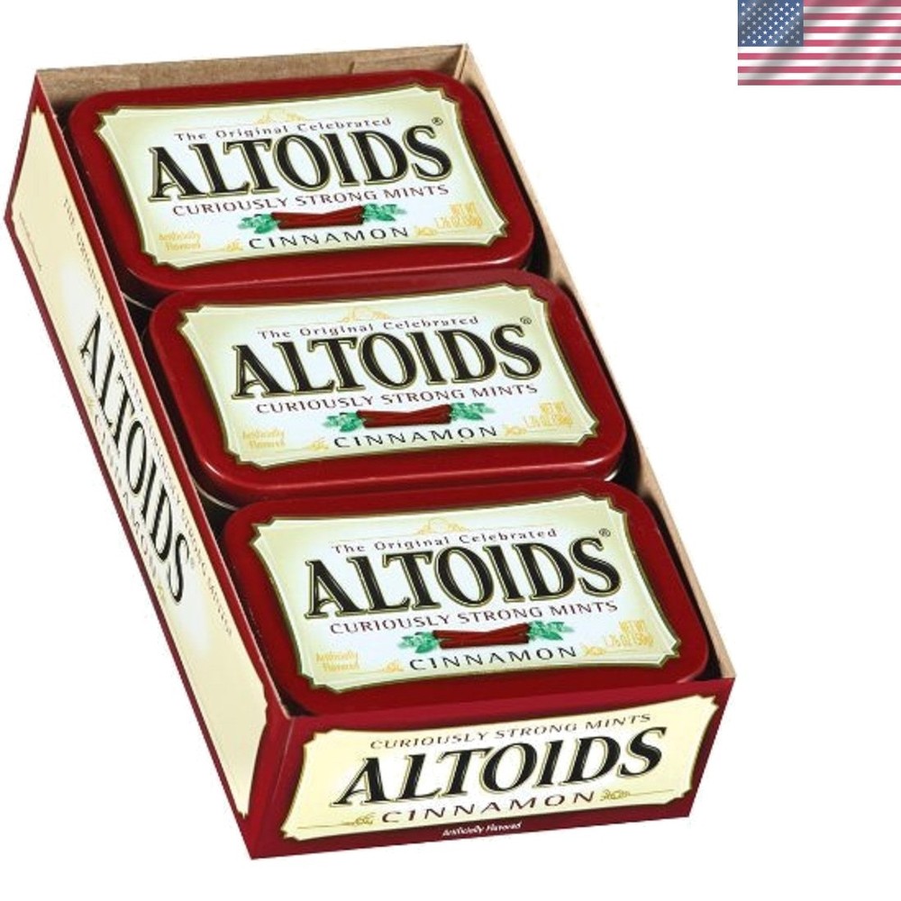 Crafted Cinnamon Mints, 6 Tins of 1.76oz – Perfect for Gifts & Fresh Breath