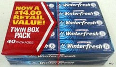 Wrigley’s Winterfresh Gum 40 five Ct Packs Chewing Gum Bulk Candy Free Shipping