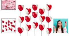 Gluten Free Red Heart Lollipops with Strawberry N’ Cream Flavor