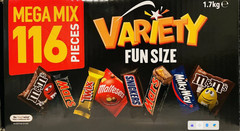 Mars 116 VARIETY MIX &/ Cadbury 110 VALUE JUMBO Milk Chocolate Ferrero Party mix