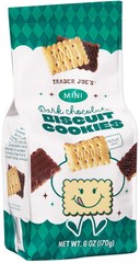 Trader Joe’s 6 oz. Mini DARK CHOCOLATE BISCUIT Cookies Germany ** BB 8/2026 **