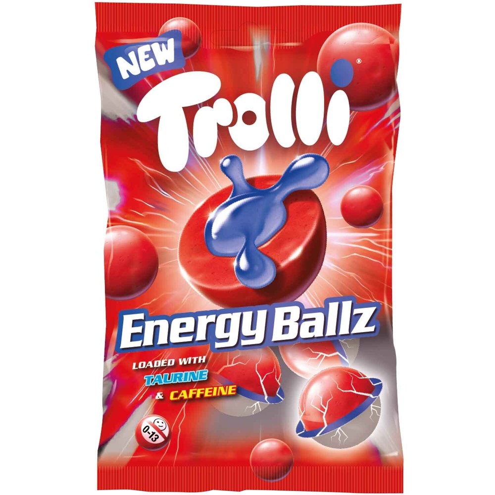 Trolli ENERGY BALLS filled candy European candies (4ct.) FREE SHIP