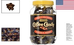 Sumatran Coffee Candy – 1 Pound Jar of Exquisite Individually Wrapped Treats