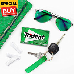Spearmint Sugar Free Gum, 12 Packs of 14 Pieces (168 Total Pieces)