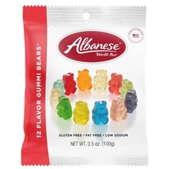 6x Albanese 12 Flavors Gummi Bears Candy Snack Bulk Fruit Chewy Sweet Sealed 3.5