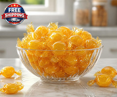 Butterscotch Buttons Candy – 2 Lb Bulk of Classic Hard Sweets, Individually Wrap