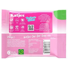 7 x210g Katjes Yogurt Gums Soft yogurt-flavored fruit gums Halal Vegan New