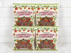 4 Pack Trader Joe’s Strawberry Fields Gummy Candy 7.05 oz NEW Seasonal Gummies