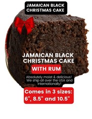 6 inch Jamaican Black Rum Christmas Cake – Spiced Caribbean Fruitcake