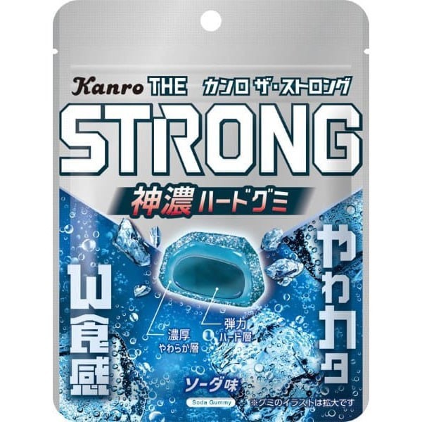 Kanro The Strong Hard Gummi Candy gummy Soda flavor 70g from Japan