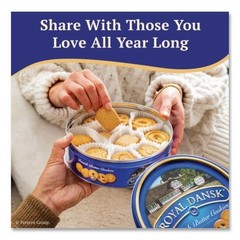 Royal Dansk Cookies, Danish Butter, 12 oz Tin, 3/Pack