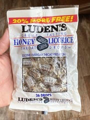 1 NOS 1991 Sealed Bag 36 Ludens Honey Licorice Throat Cough Drops MOVIE PROP