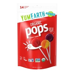 YumEarth Organic Lollipops Assorted Fruit Flavors Individually Wrapped 14 Count