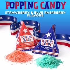 Patriotic Candy – 40 Count Pack – Popping Rocks Pouches – 4th of July Candy -…