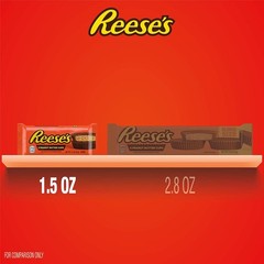 REESE’S Milk Chocolate Peanut Butter Cups, Candy Packs, 1.5 oz (36 Count)