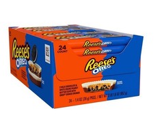 REESE’S OREO Milk Chocolate and White Creme Peanut Butter Cups, Candy Packs, 1.4
