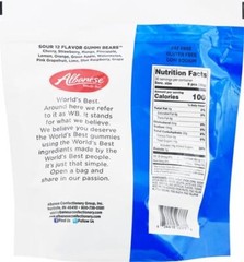Albanese World’s Best Sour 12 Flavor Gummi Bears, 32oz Bag of Candy