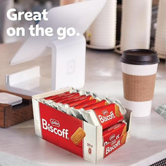 Lotus Biscoff Cookies, Caramelized Biscuit Cookie Snack, Dispenser Box (20 sleev