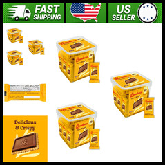 Bauducco Choco Biscuit Cookies, Chocolate-Covered Biscuits, 40 Count