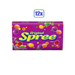 12x Packs Wonka Spree Original Hard Candy, Theater Candy Boxes – 5oz Each