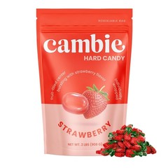 Strawberry Hard Candy Bulk Individually Wrapped 2 lbs Party Favors Filler