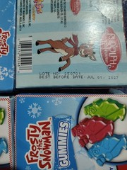 4× FROSTY THE SNOWMAN Gummies Theater Box Candy + Bonus Rudolph 3 OZ EACH Lot