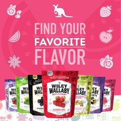 Low Sugar GlutenFree Licorice Soft Chewy Watermelon & Very Berry 2 Pack