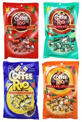 Coffee Candy Variety Pack of 4 Original, Caffe Latte, Kona Island, & Irish Crème