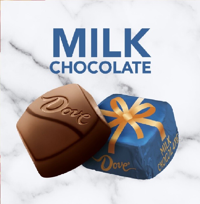 DOVE – Milk CHOCOLATE GIFT WRAPPED SILKY-LIMITED VALUE BULK BAG-PICK YOURS NOW!